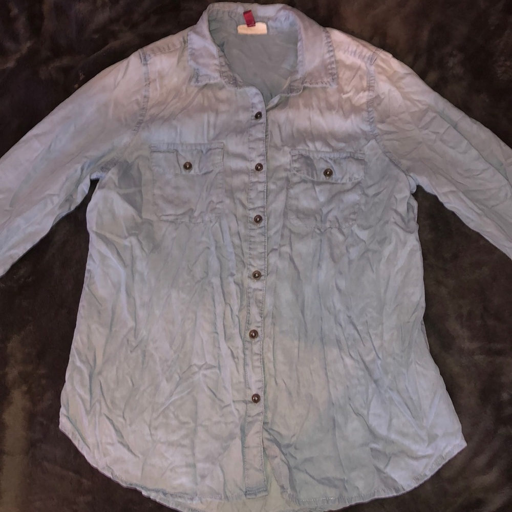 Blue Button Down - image 1